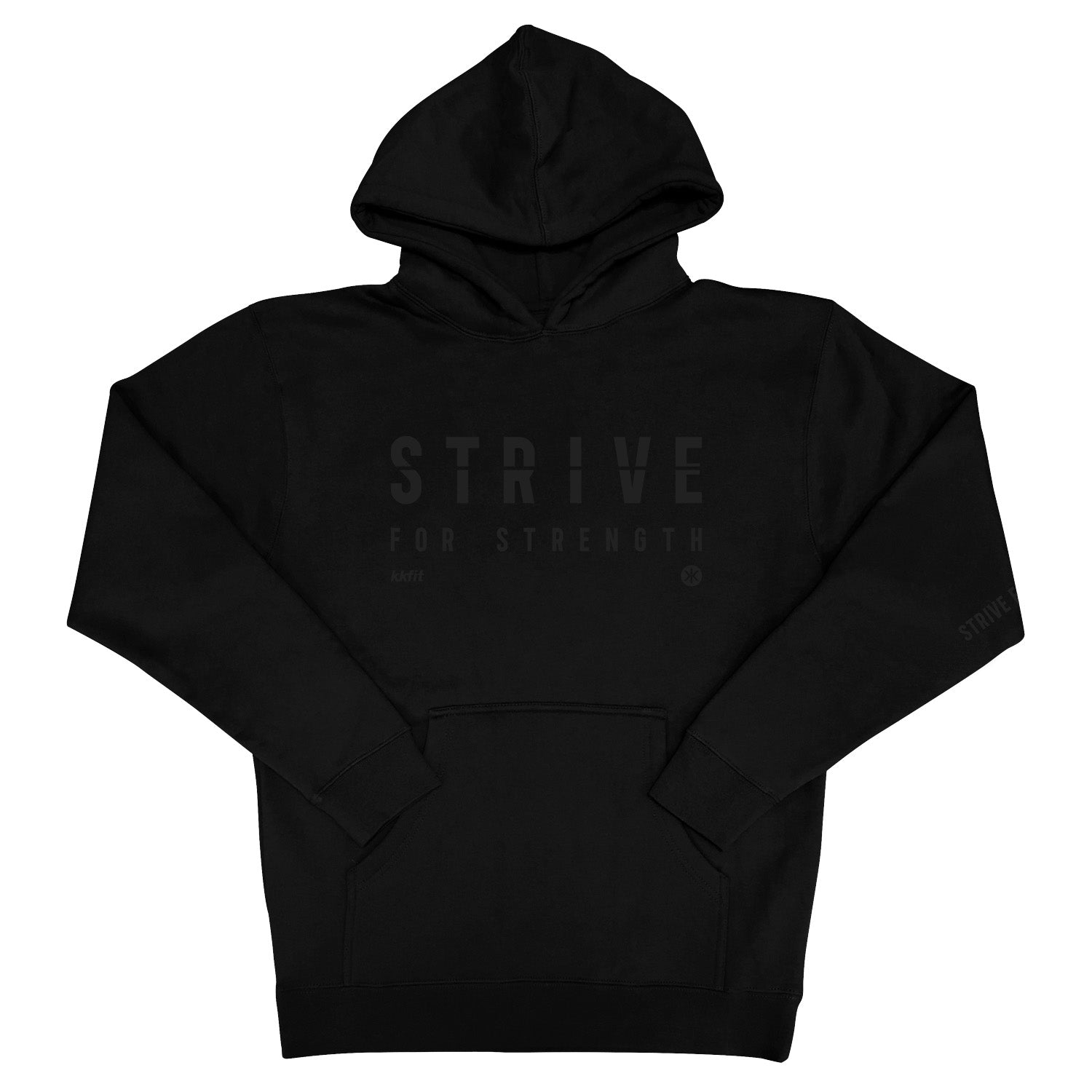 Hoodie - Black Strive for Strength